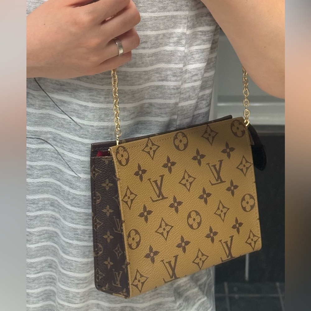 NEW Louis Vuitton Toiletry 19 Clutch/Pouch newest release with insert and chain